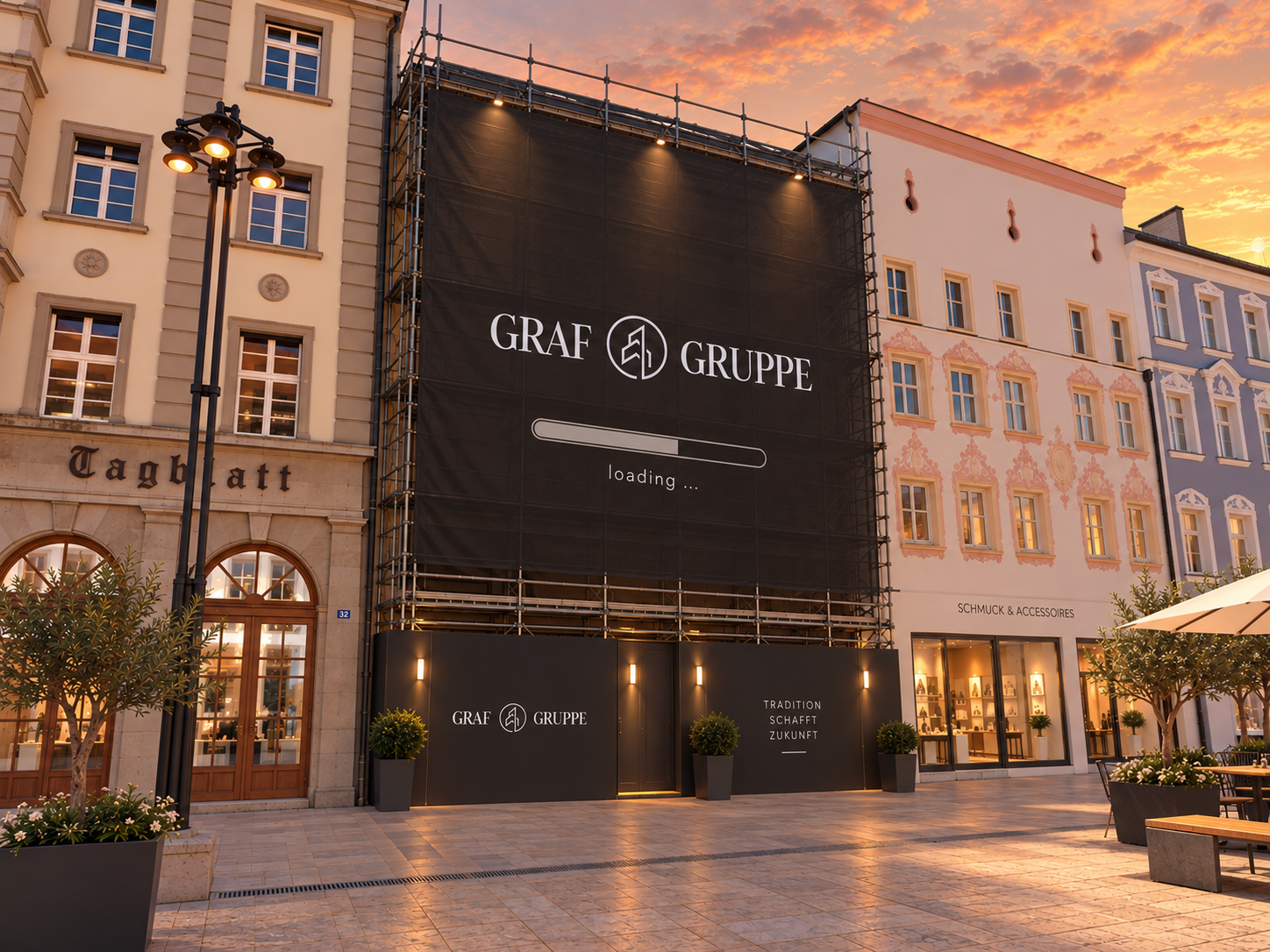 Sanierungsprojekt der Graf Gruppe am Straubinger Stadtplatz